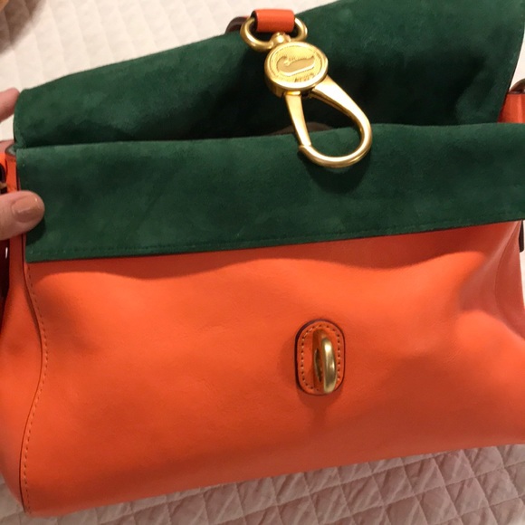 Dooney & Bourke Handbags - Dooney and Bourke Libby hobo is salmon Florentine leather